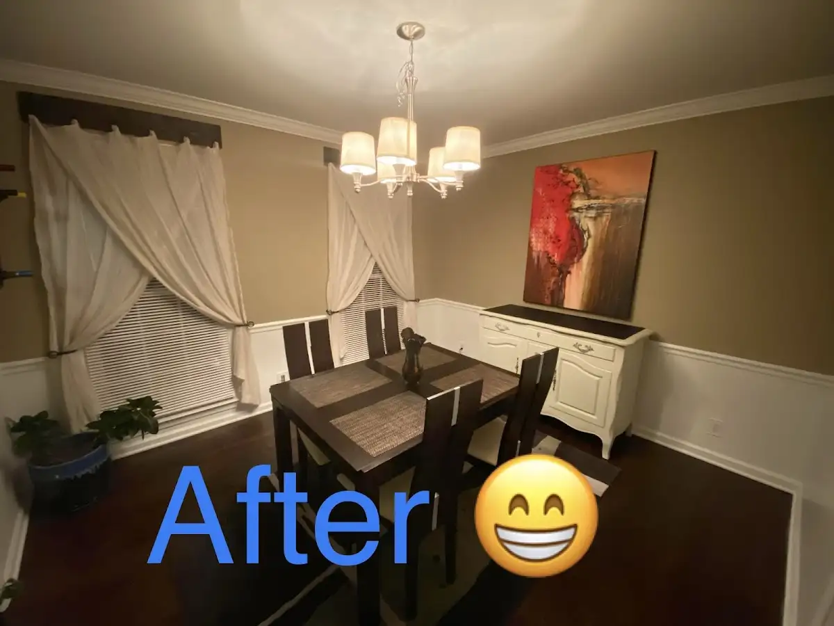 Professional dining room restoration after water damage in Danville